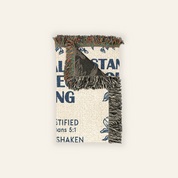 Personalized Stand Tall Be Courageous Giraffe Scripture Baby Woven Blanket