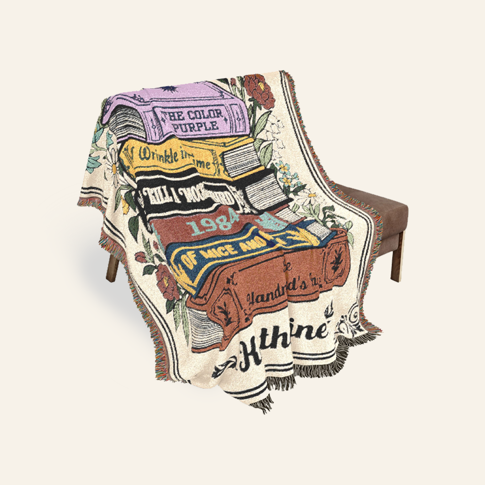 I Read Banned Books & Celebrate The Freedom To Read - Personalized Woven Blanket