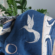 The Miraculous White Stag Woven Blanket