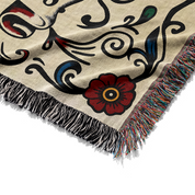Personalized Gothic Couple Woven Blanket