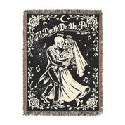 Personalized Couple Til Death Promise Woven Blanket