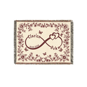 Personalized Infinity Woven Blanket for Couples