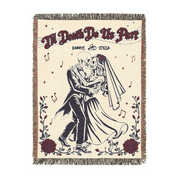 Personalized Couple Skeleton Woven Blanket