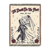 Personalized Couple Skeleton Woven Blanket