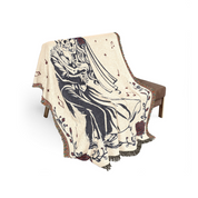 Personalized Couple Skeleton Woven Blanket