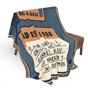 Personalized Dad Jokes Woven Blanket