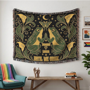 Personalized Couple Mystic Frog Woven Blanket