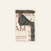Personalized God Says I Am Cross Baby Girl Woven Blanket