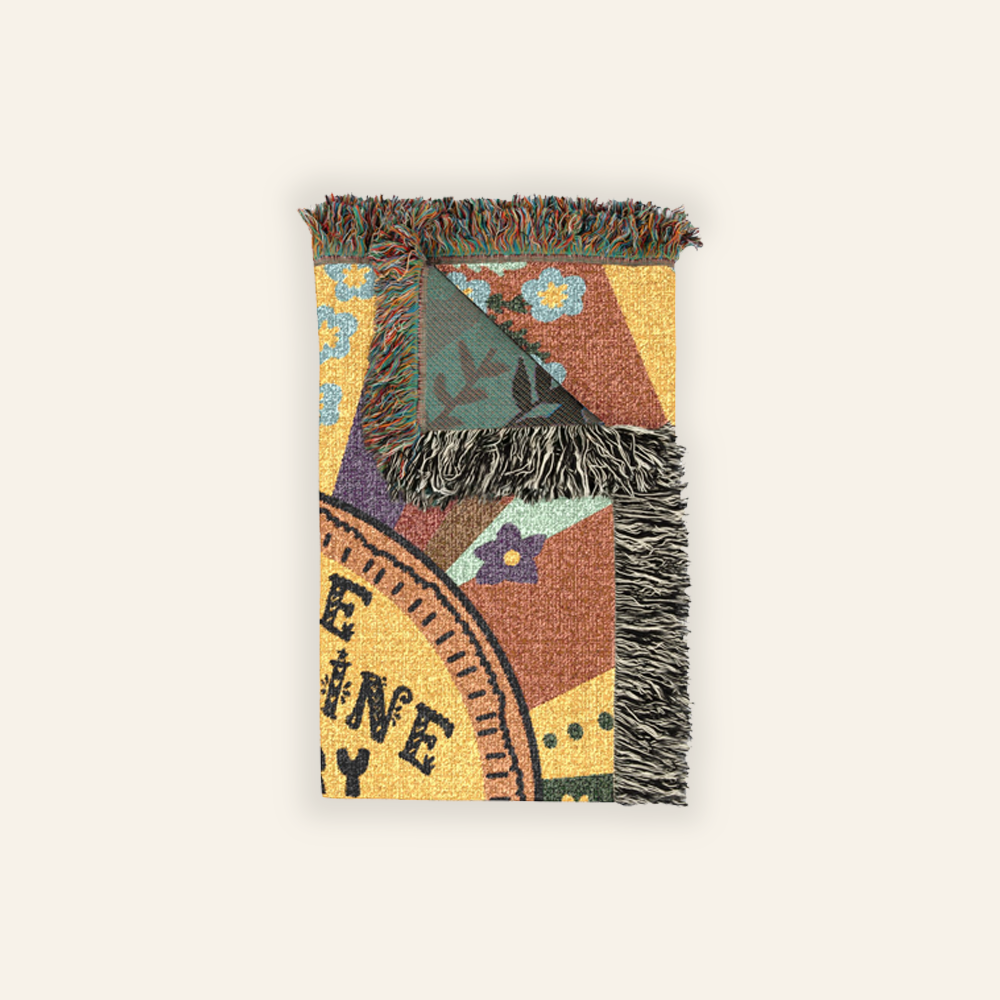 You Are My Sunshine Floral Keepsake - Personalized Woven Blanket