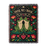 Personalized Couple Until We Croak Woven Blanket