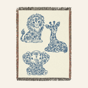 Personalized God Says I Am Scripture Baby Boy Woven Blanket