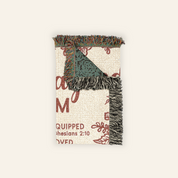 God Says I Am: Baby Footprints, Birth Flower & Scripture Affirmations - Personalized Woven Blanket