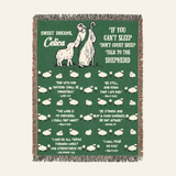 Sweet Dreams & Bedtime Bible Verses for Kids - Personalized Woven Blanket