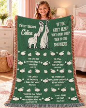 Sweet Dreams & Bedtime Bible Verses for Kids - Personalized Woven Blanket