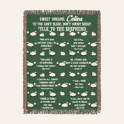 Christian Bedtime Blessings & Bible Verses For Kids - Personalized Woven Blanket