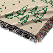Personalized Adventure Lake Family Woven Blanket