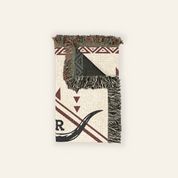 Custom Cowboy Longhorn Keepsake Woven Blanket