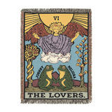 Personalized Couple Frog The Lover Woven Blanket