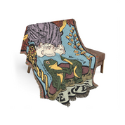 Personalized Couple Frog The Lover Woven Blanket