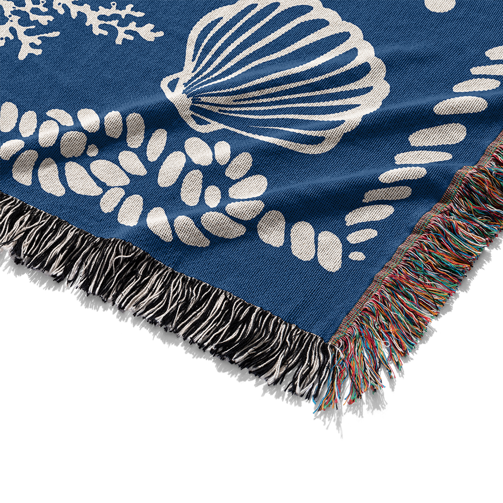 Personalized Anchored In Love Woven Blanket