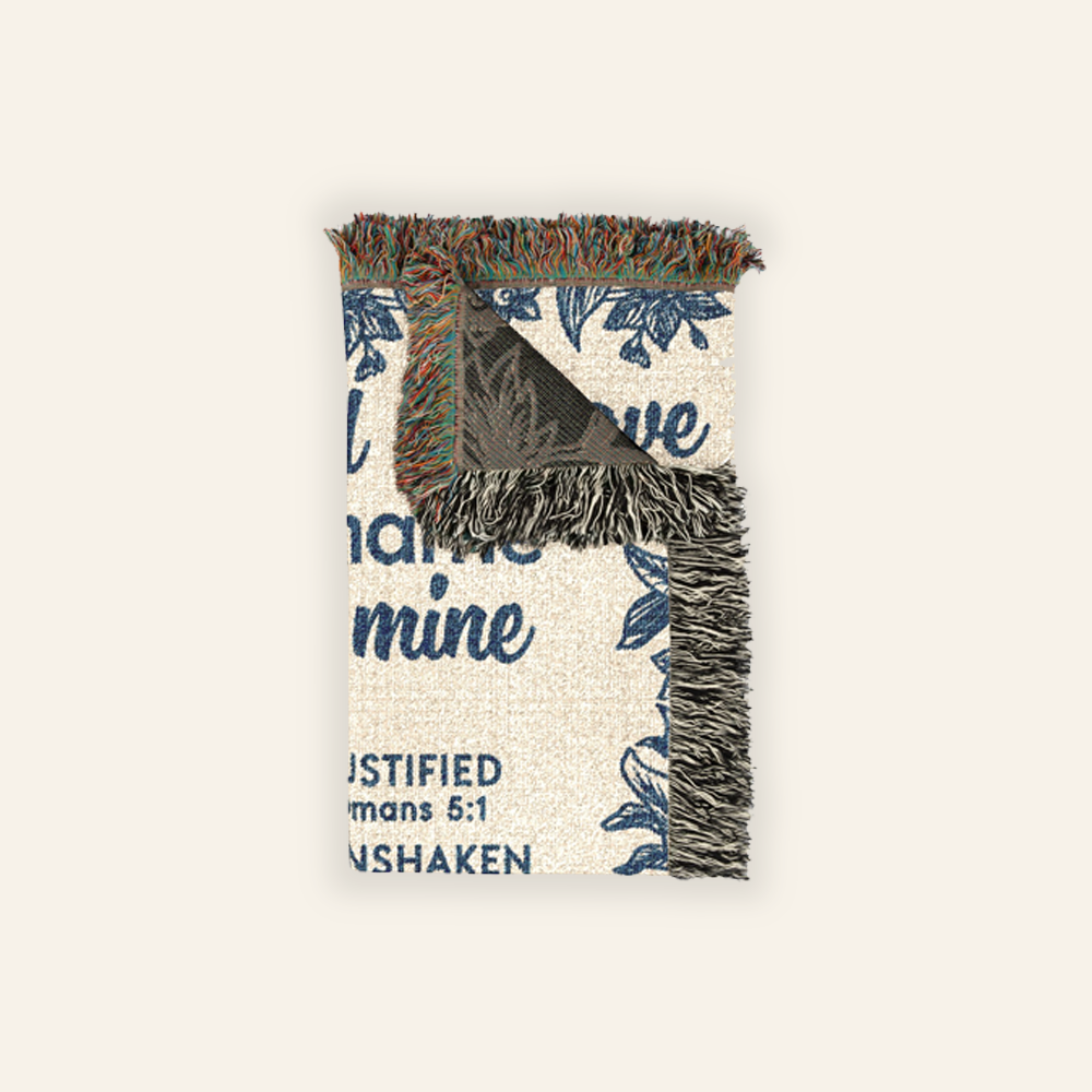 Called by Name Bible Verse Baptism Baby Boy - Personalized Woven Blanket