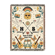 Personalized Retro Charm 2 Woven Blanket