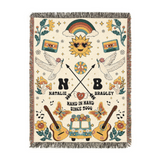 Personalized Retro Charm 2 Woven Blanket