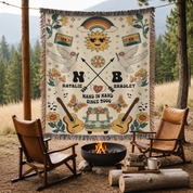 Personalized Retro Charm 2 Woven Blanket
