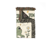 Personalized Frog Bicycle Couple Woven Blanket