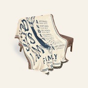 God Says I Am: Western Family Name, Longhorn & Scripture Affirmations - Personalized Woven Blanket