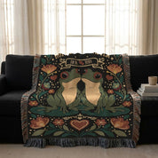 Personalized Couple Until We Croak Woven Blanket